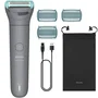 Philips BG3485/15 Afeitadora Corporal Cortabarbas Body Groomer, 3 Accesorios con Peines, Impermeable Wet & Dry, Batería de Larga Duración
